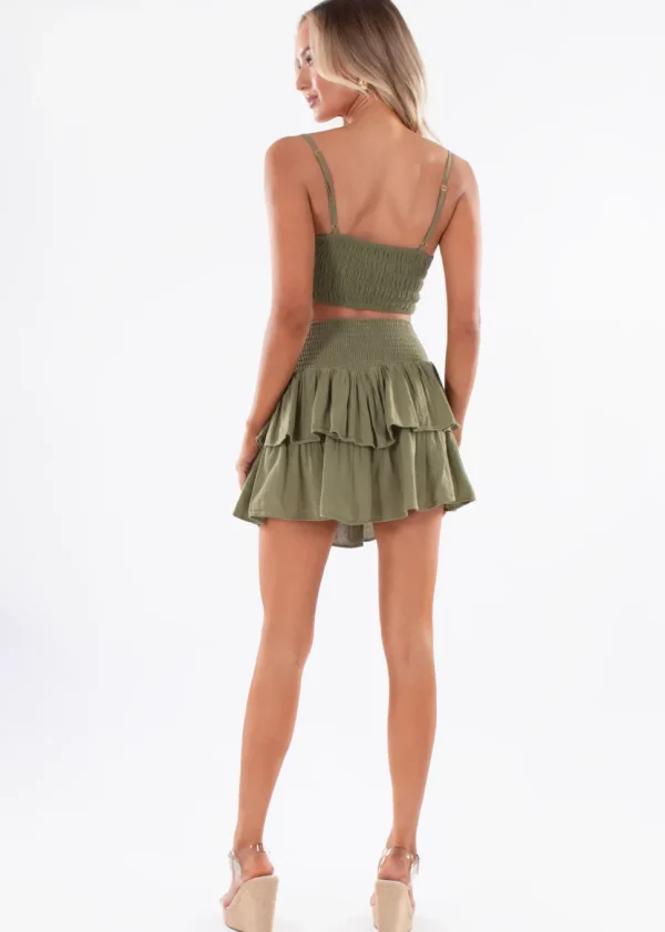Ruth' Ruffle Mini Skirt