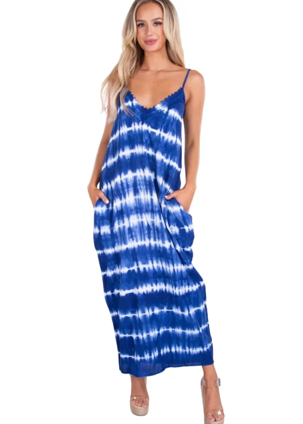 Sage' Slant Pocket Maxi Dress