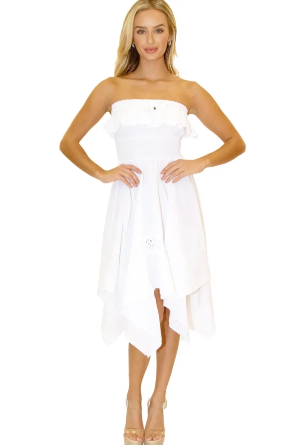 Sasha' Strapless Flowy Dress
