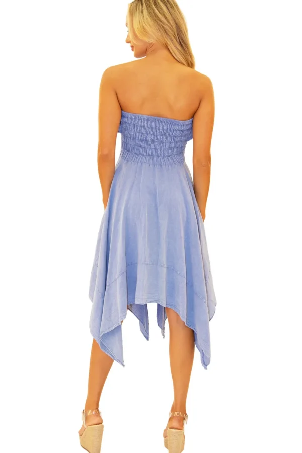 Sasha' Strapless Flowy Dress