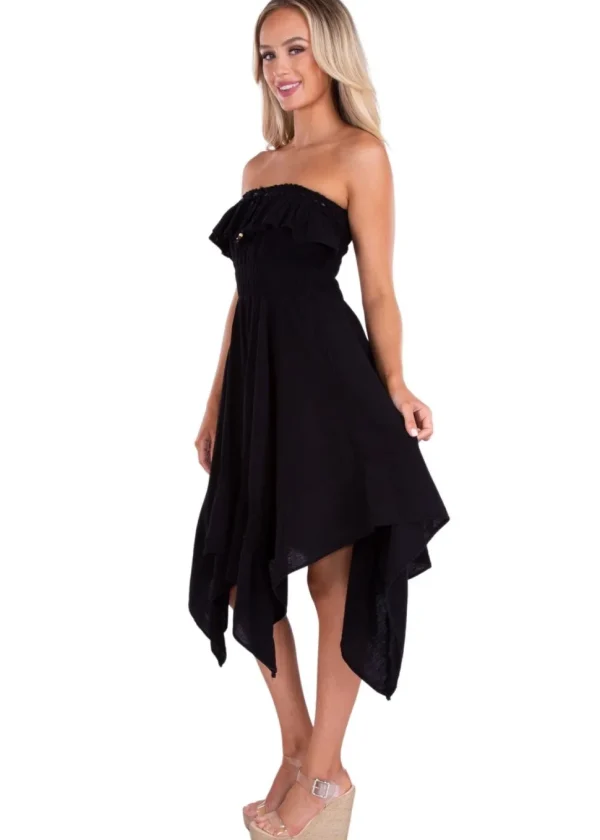 Sasha' Strapless Flowy Dress