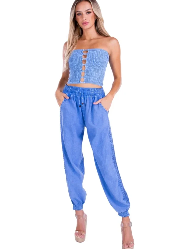 Scarlett' Side Crochet Joggers