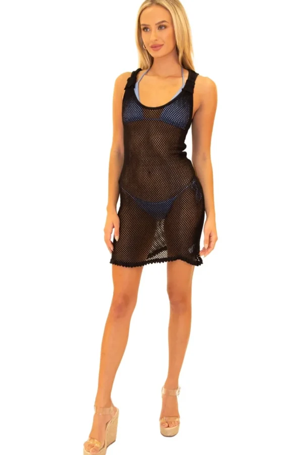 Sirena' Cotton Mesh Cover-Up