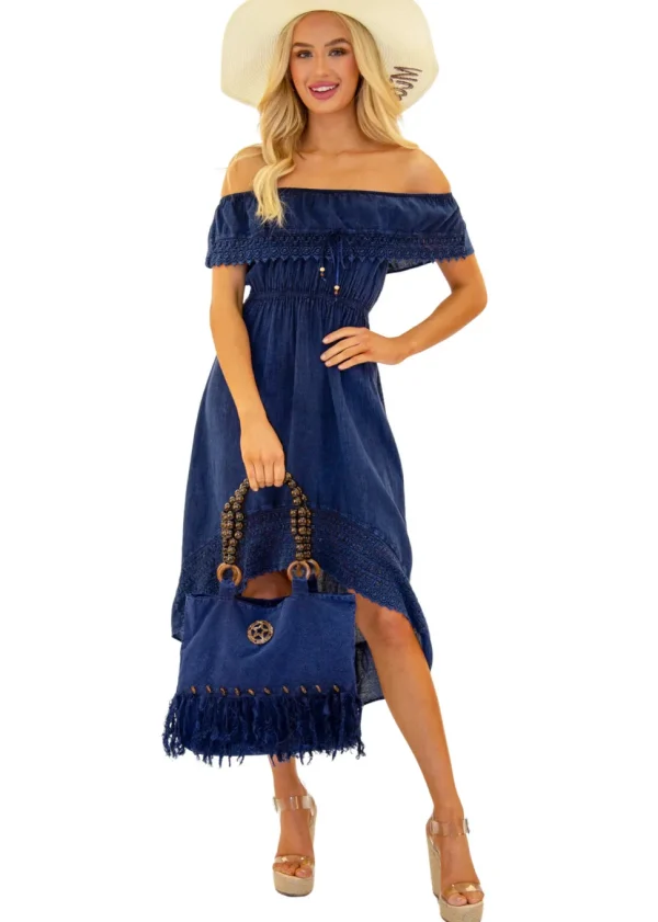 Stella' Cotton Bag Navy