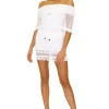 Summer' Crochet Fringe Hem Skort