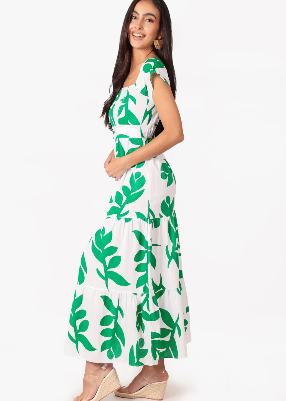 talia_print_green_cotton__1.webp Talia' Print Green Cotton Maxi Dress