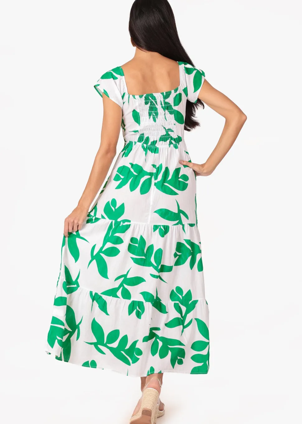 talia_print_green_cotton__2.webp Talia' Print Green Cotton Maxi Dress