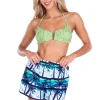 That Beach' Print Shorts Turquoise
